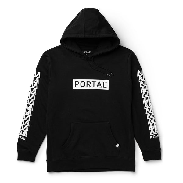 PORTAL Organic Cotton Hoodie | Black 90s PUFF