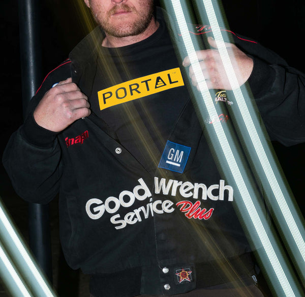 PORTAL + SUPIMA 100% Organic Cotton Tee - Black and Gold