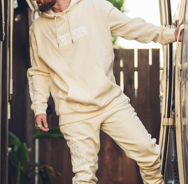 PORTAL Organic Cotton Hoodie - Natural 90s PUFF