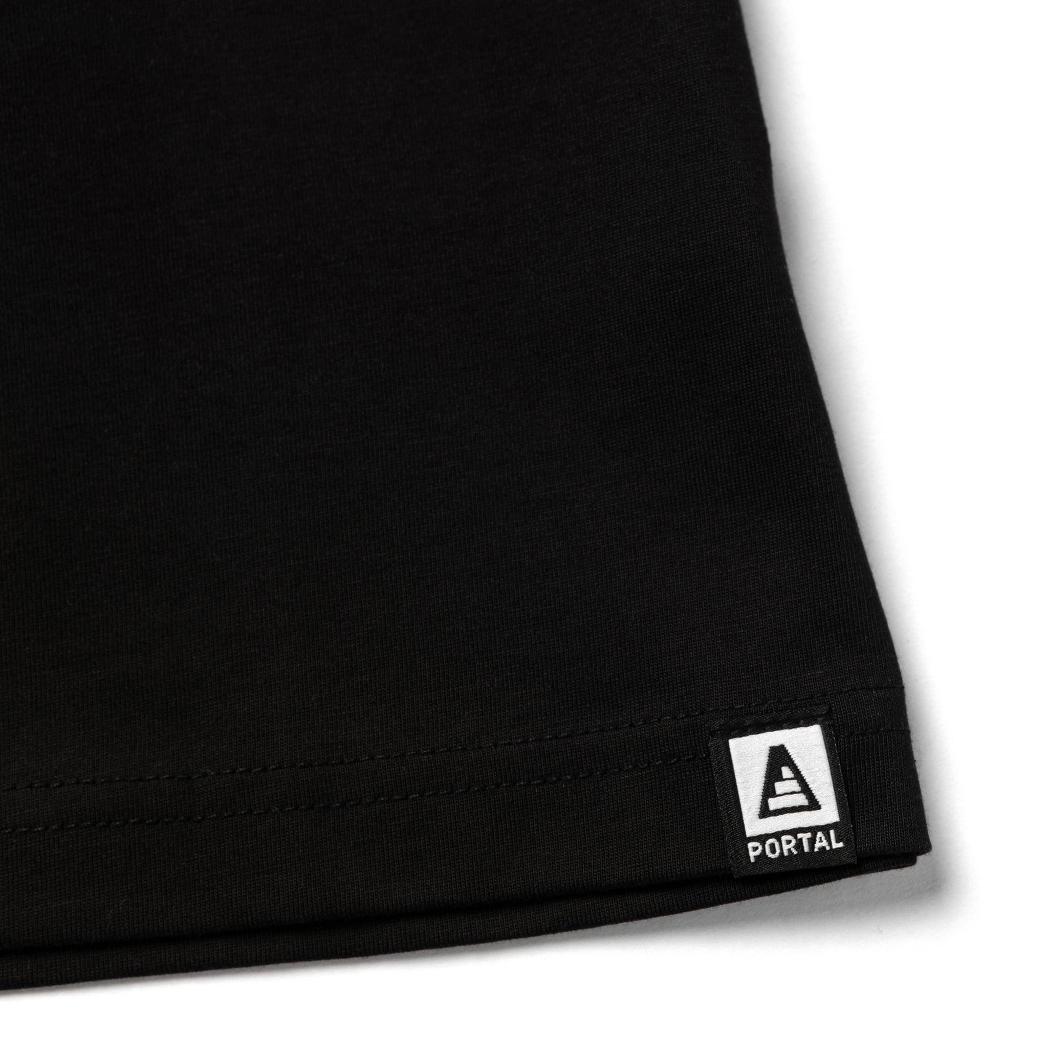 PORTAL + SUPIMA 100% Organic Cotton Tee - Black and Gold