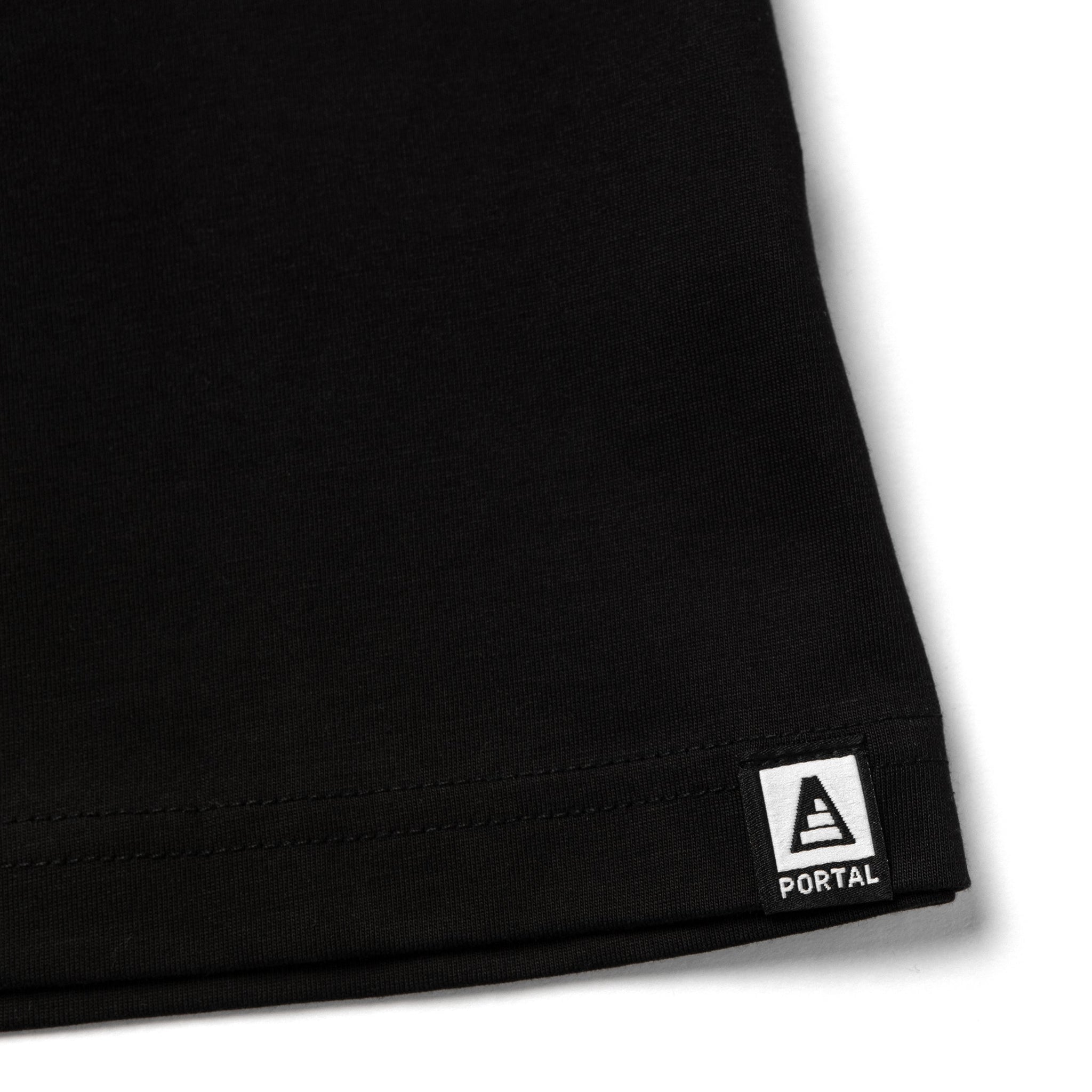 PORTAL + SUPIMA 100% Organic Cotton Tee - Black and White