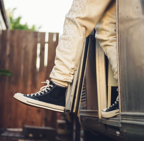 PORTAL Organic Cotton Sweatpants - Natural 90s PUFF